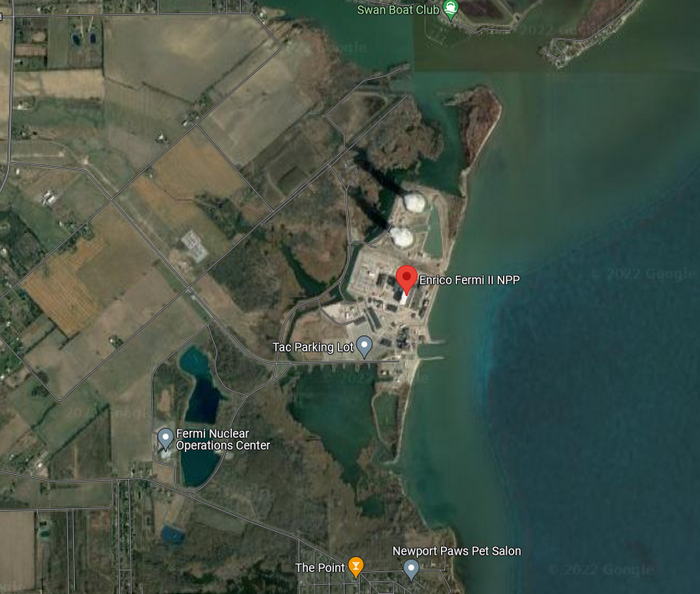 Enrico Fermi Nuclear Generating Station - Aerial Photo (newer photo)